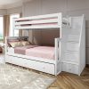 NEWCASTLE / Twin/Full Staircase Bunk Bed