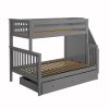 NEWCASTLE IN GREY / TWIN OVER FULL BUNK BED