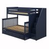 NEWCASTLE IN BLUE / TWIN OVER FULL BUNK BED