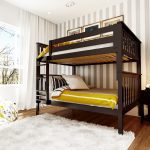 CAMBRIDGE / FULL OVER FULL BUNK BED W/ STRAIGHT LADDER ESPRESSO FINISH