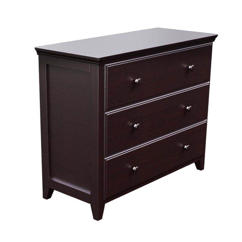 3 DRAWER DRESSER IN ESPRESSO FINISH