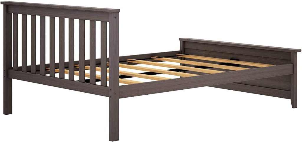 MAX & LILY SOLID WOOD FULL SIZE PLATFORM BED IN CLAY FINISH