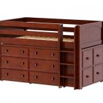 BOX12 / LOW LOFT BED WITH STORAGE / TWIN