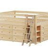 XL3 /  LOW LOFT BED WITH STORAGE / DOUBLE