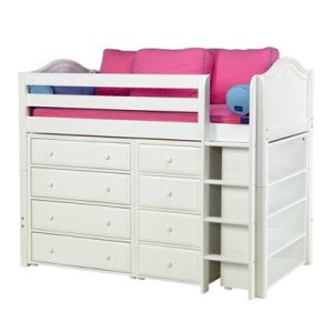 BLING2 / MID LOFT BED WITH STORAGE / TWIN