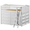 KONG1 / MID LOFT BED W/STORAGE / DOUBLE