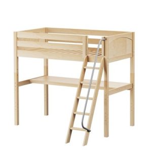 KNOCKOUT1 / HIGH LOFT BED WITH LONG DESK / TWIN