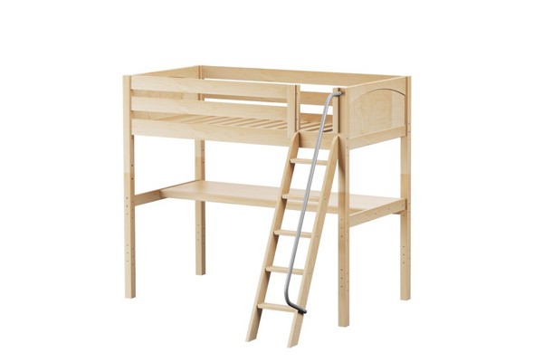 KNOCKOUT1 / HIGH LOFT BED WITH LONG DESK / TWIN