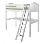 KNOCKOUT1 / HIGH LOFT BED WITH LONG DESK / TWIN