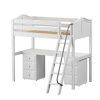 KNOCKOUT3 / HIGH LOFT BED WITH DESK & STORAGE / TWIN
