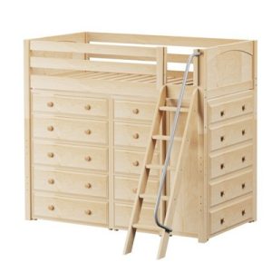 EMPEROR / HIGH LOFT BED WITH STORAGE / TWIN