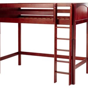 JIBJAB / TWIN SIZE HIGH LOFT BED WITH STRAIGHT LADDER