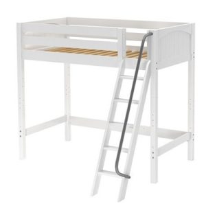KNOCKOUT /TWIN SIZE HIGH LOFT BED WITH ANGLE LADDER