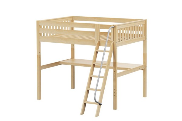 GIANT1 / HIGH LOFT BED WITH LONG DESK / DOUBLE
