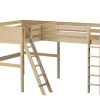 SUMMIT / TWIN + FULL HIGH CORNER LOFT BED WITH LADDERS