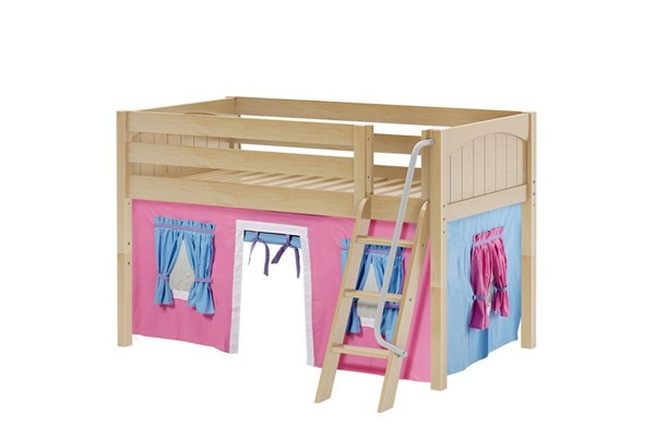EASY RIDER28 / MAXTRIX LOW LOFT BED WITH LADDER & TENT / TWIN