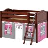 EASY RIDER57 / MAXTRIX LOW LOFT BED WITH LADDER & TENT / TWIN