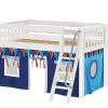 EASY RIDER80 / MAXTRIX LOW LOFT BED WITH LADDER & TENT / TWIN