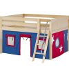 MANSION21 / MAXTRIX LOW LOFT BED WITH LADDER & TENT / DOUBLE