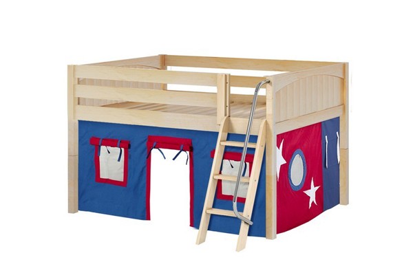 MANSION21 / MAXTRIX LOW LOFT BED WITH LADDER & TENT / DOUBLE