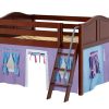 MANSION27 / MAXTRIX LOW LOFT BED WITH LADDER & TENT / DOUBLE