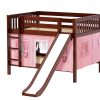 ROCK23 / DOUBLE OVER DOUBLE BUNK BED  W/ LADDER - SLIDE & TENT
