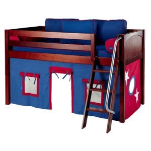 EASY RIDER21 / MAXTRIX LOW LOFT BED WITH LADDER & TENT / TWIN