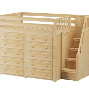 ENORMEOUS 3/ HIGH LOFT BED WITH STAIRS & STORAGE/ DOUBLE