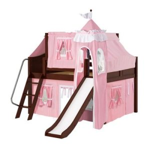 FANTASTIC23 /  FULL SIZE CASTLE LOFT BED WITH SLIDE & TENT