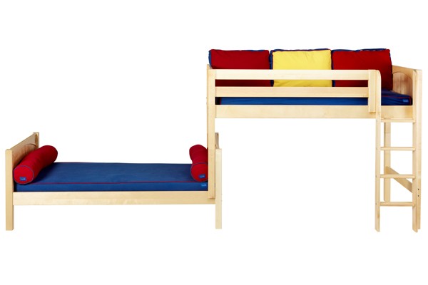 MISH / LOW HEIGHT MAXTRIX L-SHAPE TWIN OVER TWIN BUNK BED