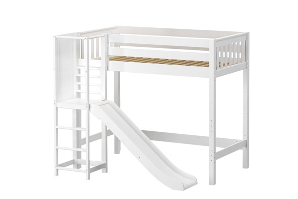 FILIHANKAT / HIGH LOFT BED WITH A SLIDE PLATFORM -SIDE/ TWIN