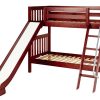 HAPPY / MEDIUM  HEIGHT MAXTRIX TWIN OVER TWIN BUNK BED WITH SLIDE