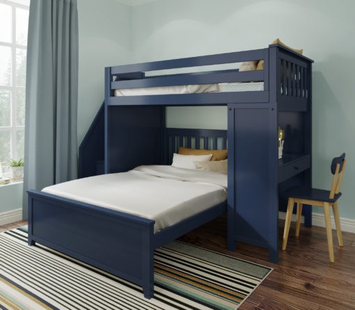 Brighton 1 Blue Twin Over Full Loft Bed