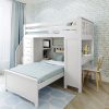 Chester 4 Twin Over Twin Loft Bed In White