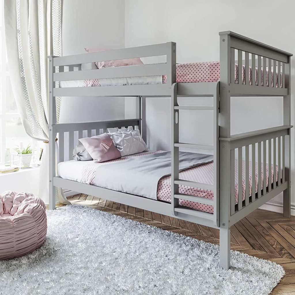 Max And Lily Full Over Full Bunk Bed In Grey