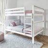 Max and Lily Full Over Full Bunk Bed in White