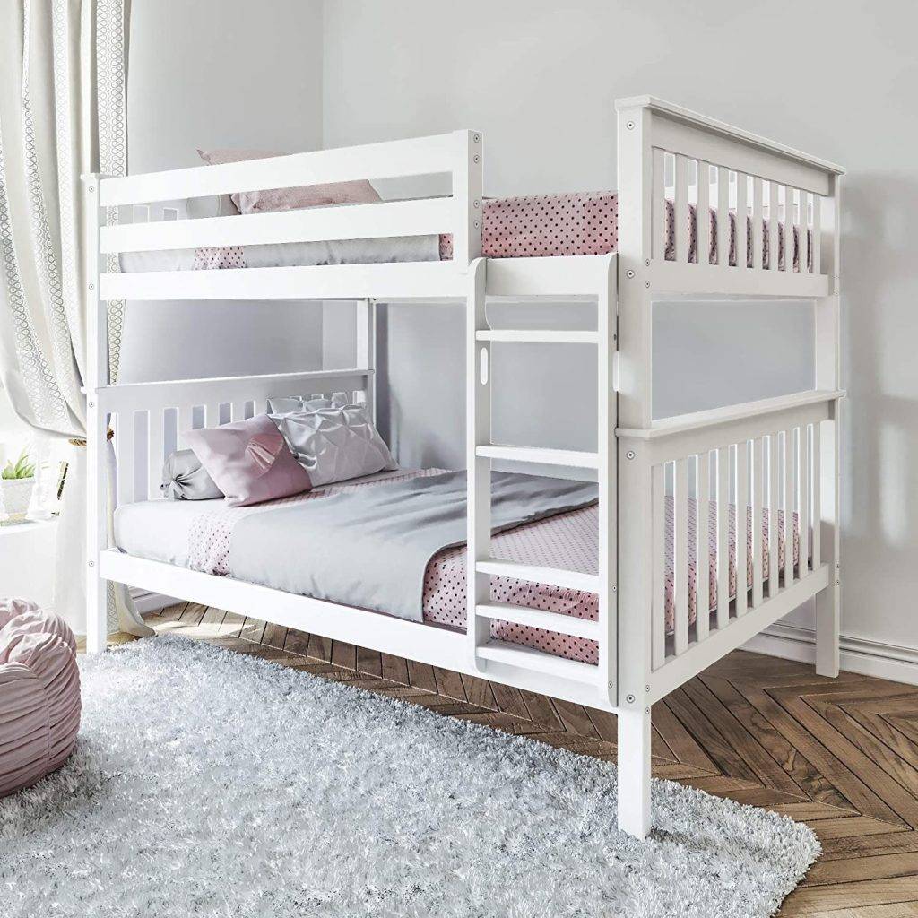 Max And Lily Full Over Full Bunk Bed In White