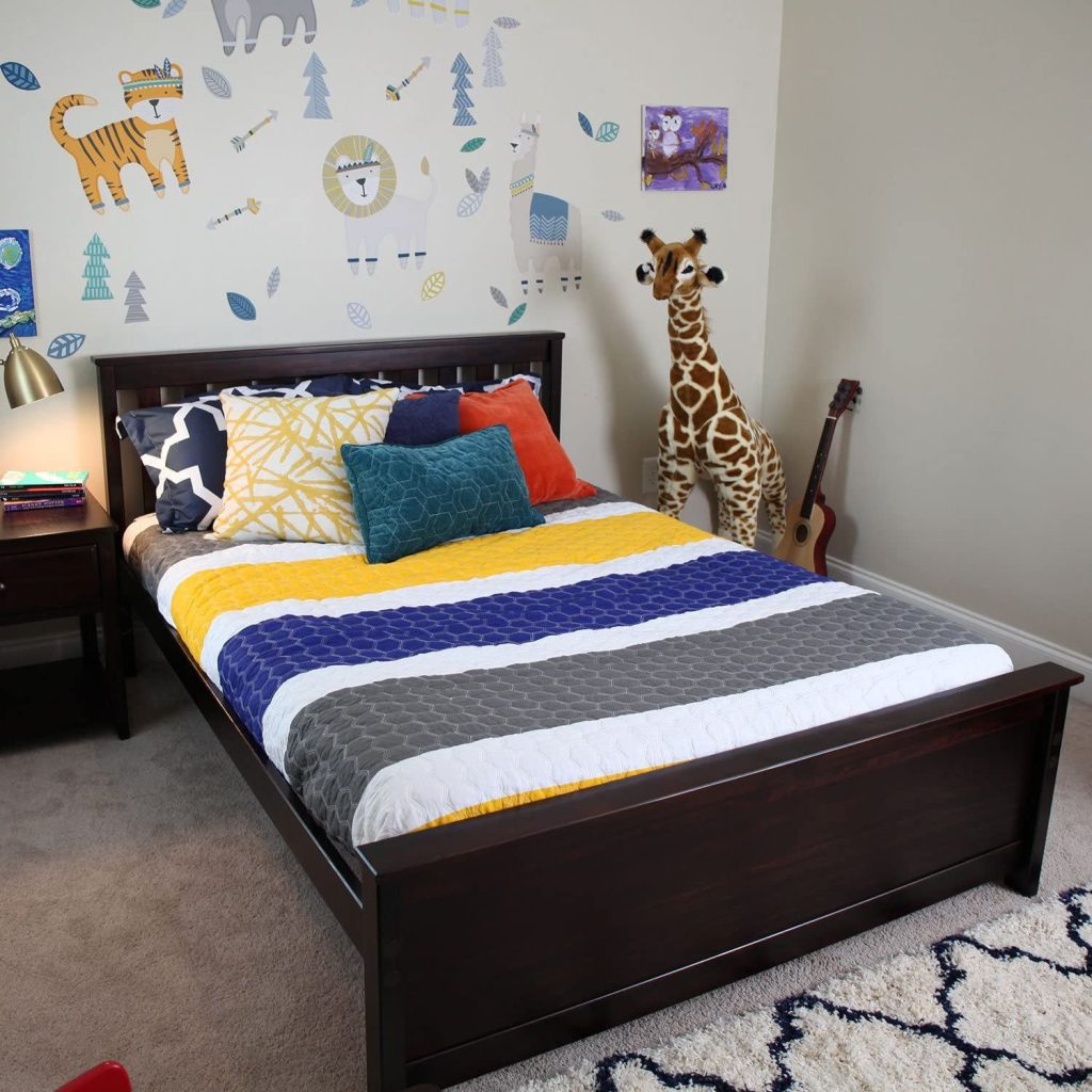 Max And Lily Full Platform Bed With Storage Drawers In Espresso