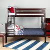 Max and Lily Twin Over Full Bunk Bed in Espresso