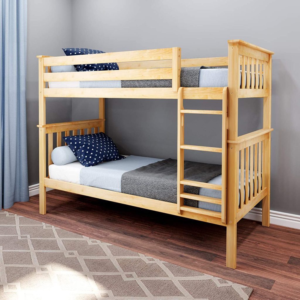 Max And Lily Twin Over Twin Bunk Bed In Natural