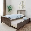MAX & LILY SOLID WOOD TWIN SIZE PLATFORM BED IN CLAY FINISH WITH TRUNDLE BED