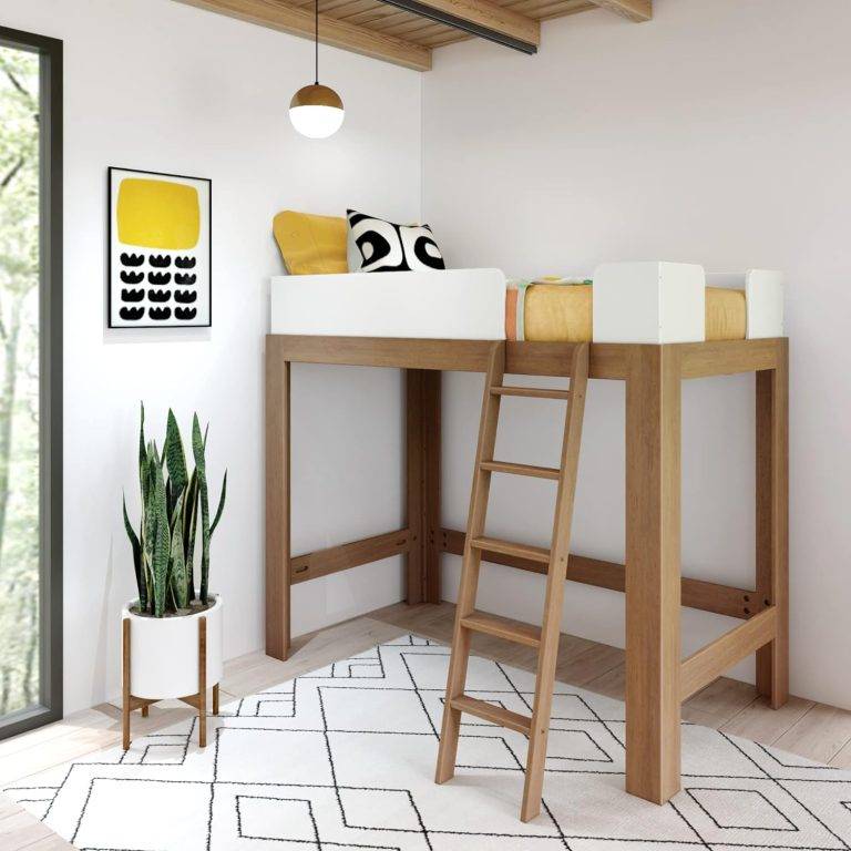 716k6REvHJL._AC_SL1500_ Mid-Century Modern Twin High Loft Bed