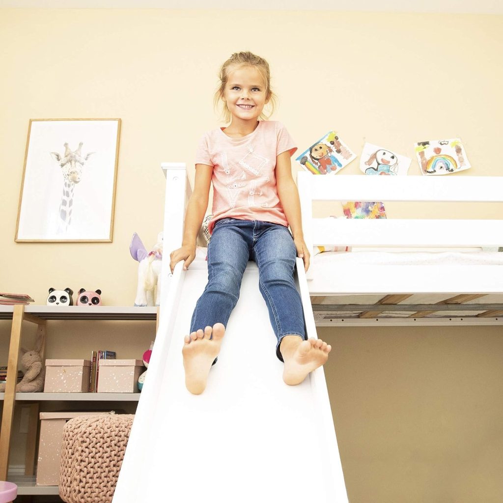 Max and Lily Twin Low Loft Bed With Slide - Image 2