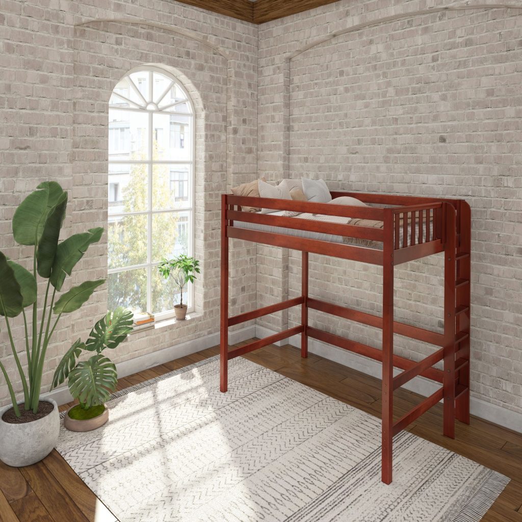 Uber Bulky Full Ultra High Loft Bed with Straight Ladder on End - Image 2