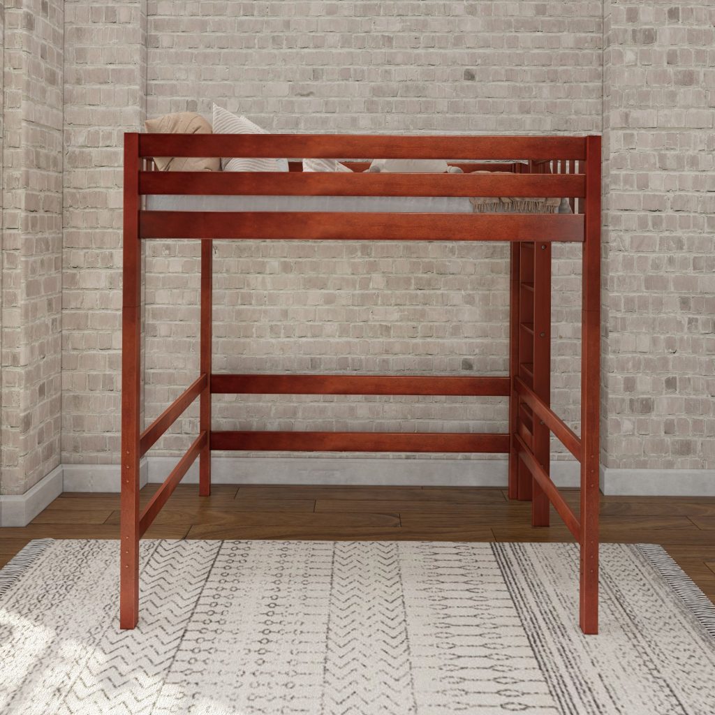 Uber Bulky Full Ultra High Loft Bed with Straight Ladder on End - Image 4