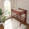Bulky Full Ultra High Loft Bed with Straight Ladder