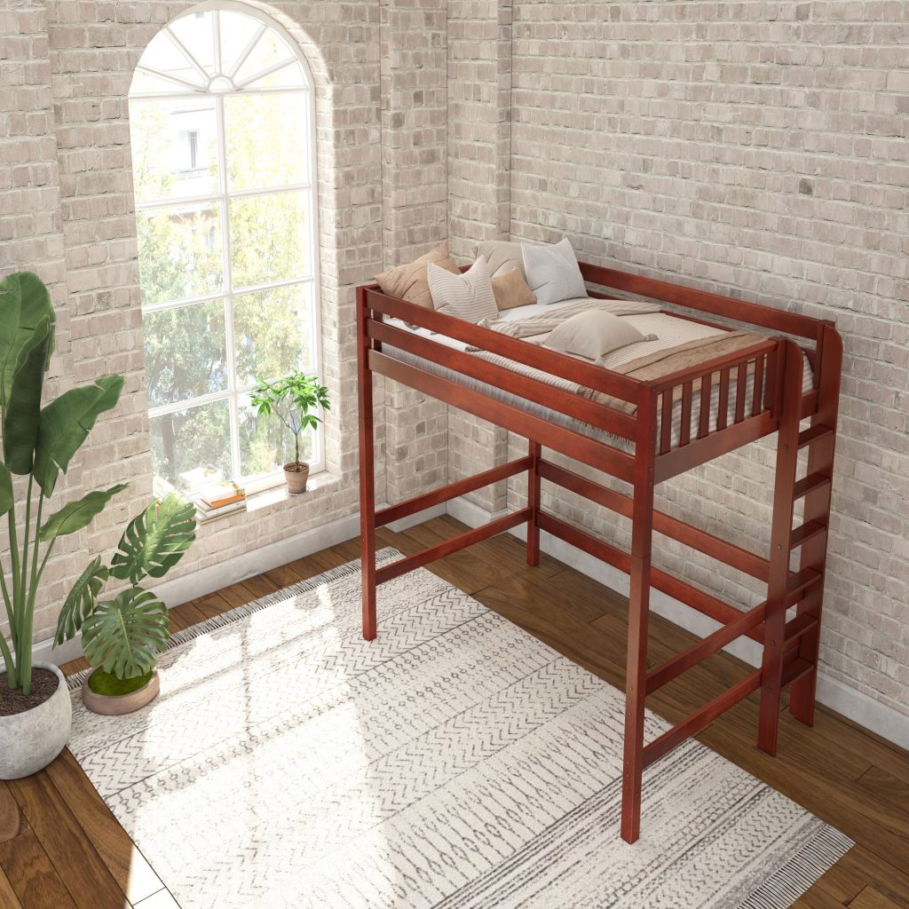Bulky Full Ultra High Loft Bed with Straight Ladder