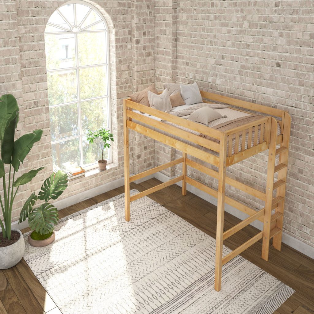 Uber Bulky Full Ultra High Loft Bed with Straight Ladder on End - Image 7