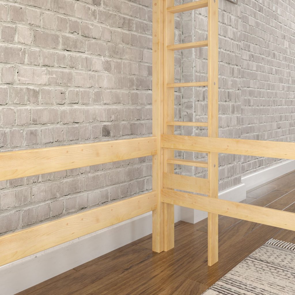 Uber Bulky Full Ultra High Loft Bed with Straight Ladder on End - Image 8