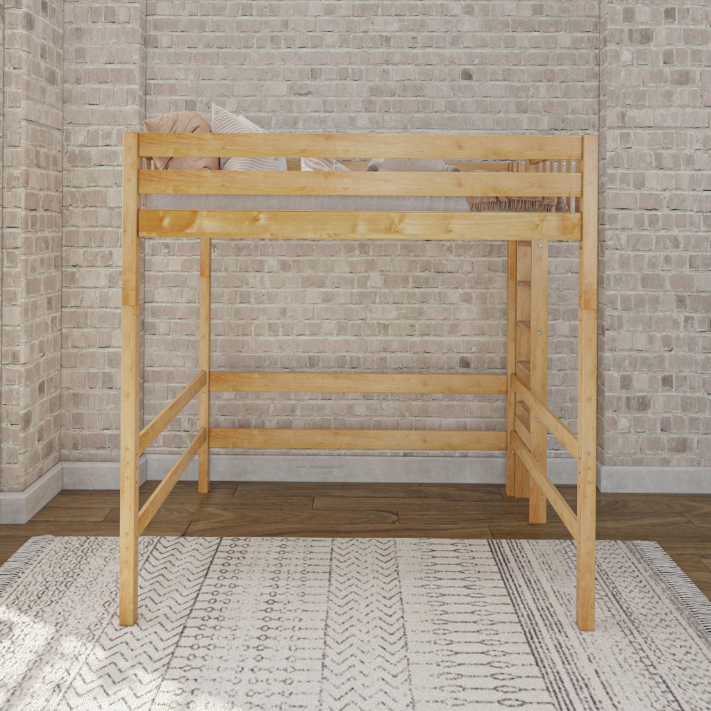 Uber Bulky Full Ultra High Loft Bed with Straight Ladder on End - Image 9